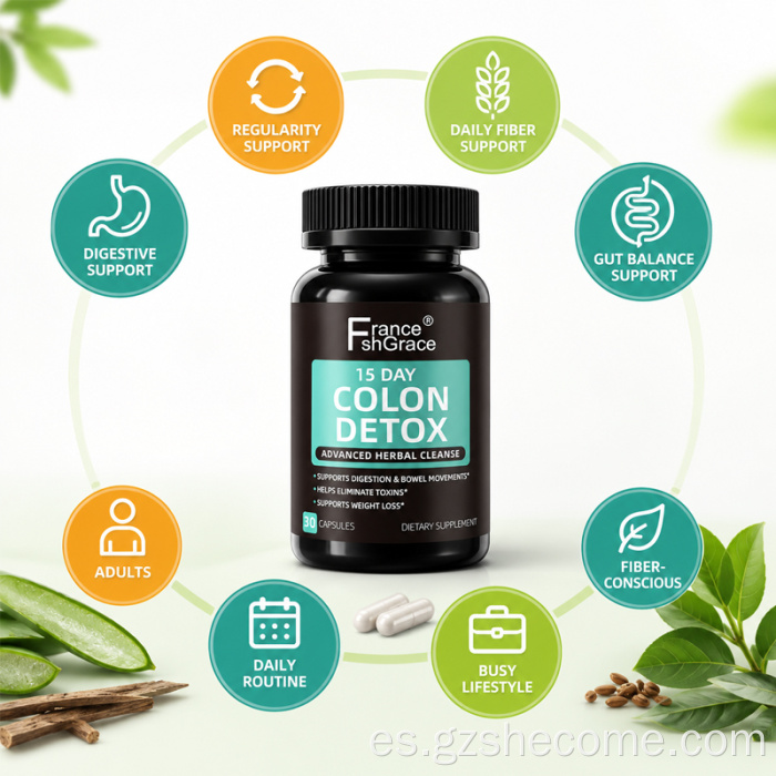 Shecome Colon Detox Suplemento Alivio del Estreñimiento Intestino